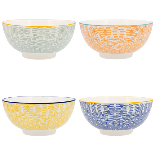 Bowl Quid Pippa Ceramic Multicolour (20 cm) (Pack 4x)