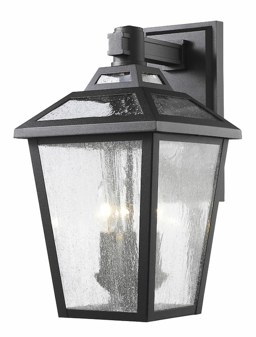 Zlite 539M-BK 10.63 x 9 x 16.63 in. Bayland Black Outdoor Wall