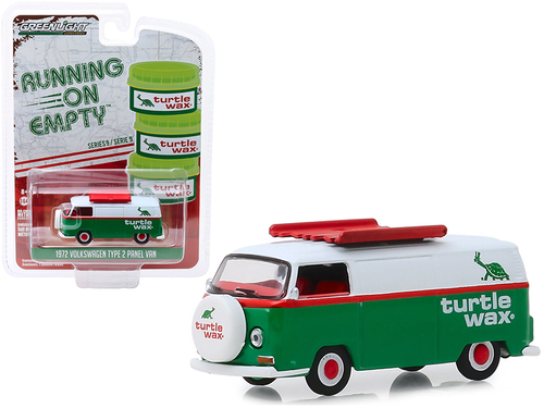1972 Volkswagen Type 2 Panel Van Green and White \Turtle Wax\"
