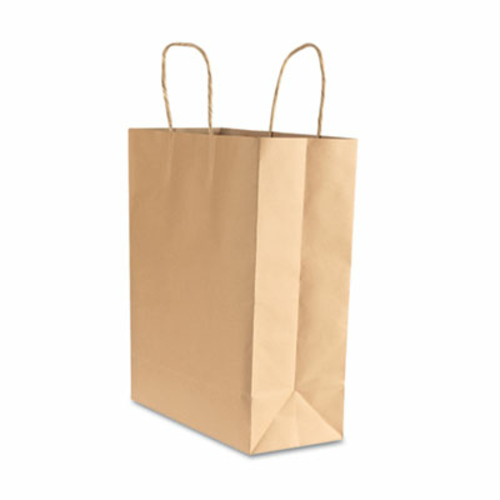 Consolidated Stamp 091565 Premium Small Brown Paper Shopping Bag- 50-B