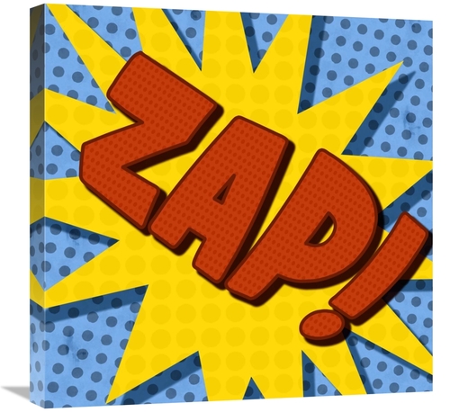 Global Gallery GCS-388382-2424-142 24 x 24 in. Word Power - Zap Art Pr