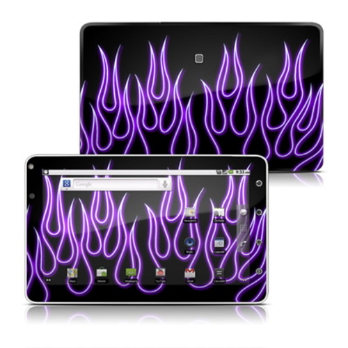 DecalGirl VVP7-NFLAMES-PRP ViewSonic ViewPad 7in Skin - Purple Neon Fl