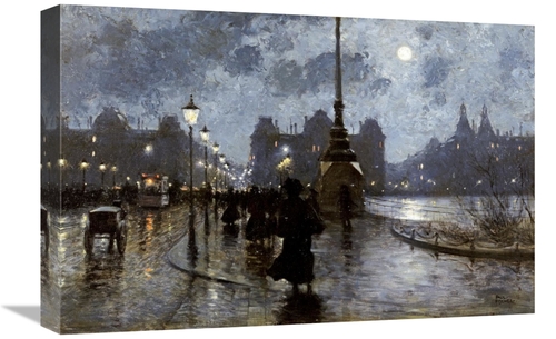 Global Gallery GCS-267976-22-142 22 in. Copenhagen by Night Art Print 