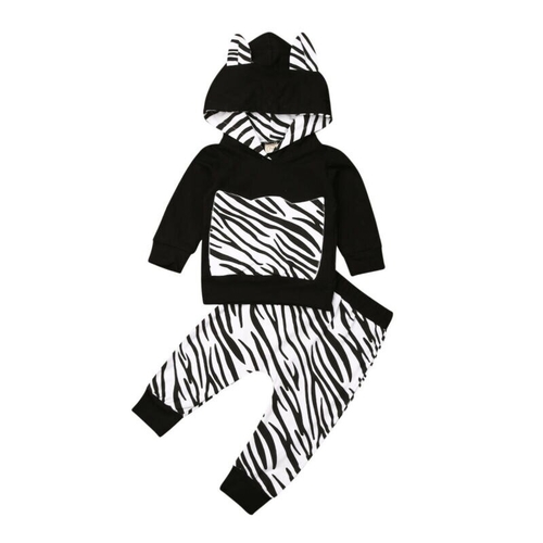 Newborn Kids Boy Clothes Sets Cotton Hooded Long