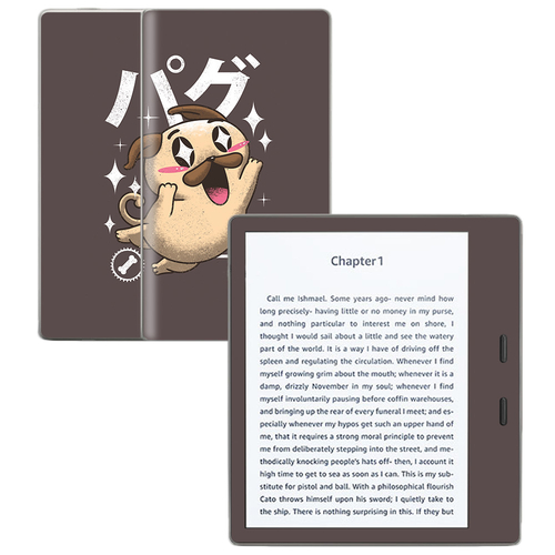 MightySkins AMKOA7-Pug Kawaii Skin for Amazon Kindle Oasis 7 in. 9th G