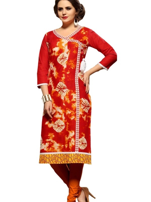 Long Kurti With Print Work