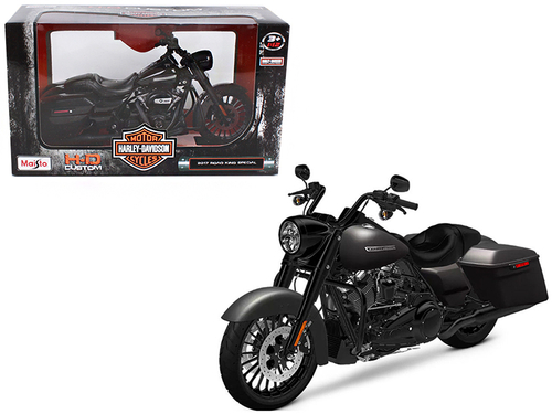 2017 Harley Davidson King Road Special Black Motorcycle Model 1/12 by