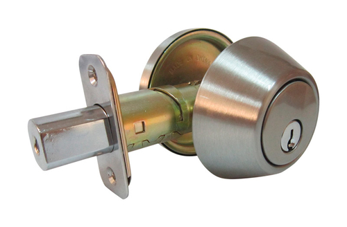 Faultless 5002076 Satin Nickel Metal Single Cylinder Deadbolt - ANSI G