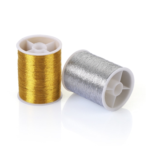 100 metres Gold/Silver Durable Overlocking Sewing