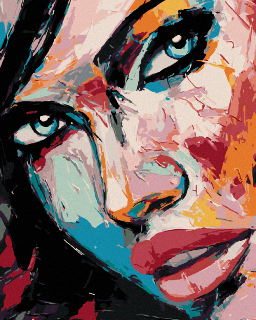 Paint by Numbers - COLOURFUL WOMAN PORTRAIT IV