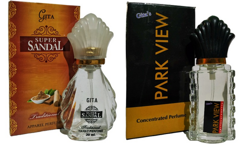 Gita Super Sandal & Park View COMBO Perfume - 60 ml Pack of 2 (For Men