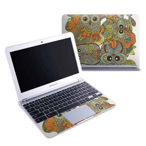 DecalGirl SCB1-4OWLS Samsung 11.6 in. Chromebook Skin - 4 owls