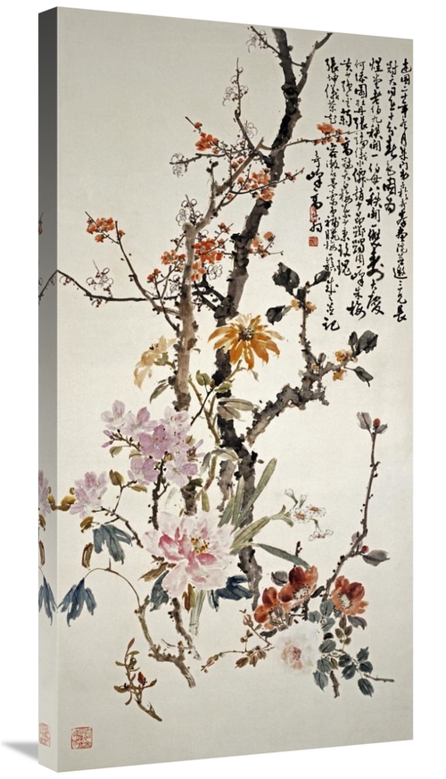 Global Gallery GCS-267060-36-142 36 in. Ten Spring Flowers Art Print -