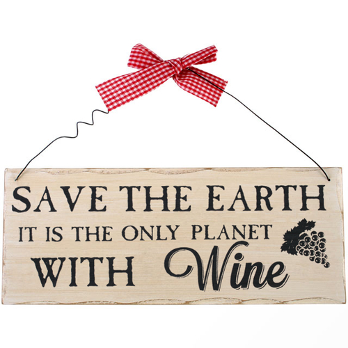 Save the Earth Hanging Sign