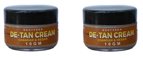 De-Tan Cream with Chandan & Kesar PACK OF 2