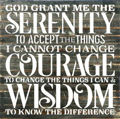 North American Art RE1155b 28 x 28 in. Serenity Prayer Pallet Wood Art