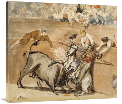 Global Gallery GCS-459651-36-142 36 in. Bullfight Art Print - Edouard 