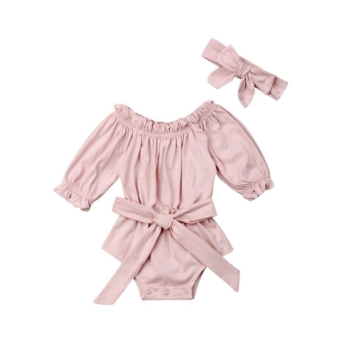 Newborn Kid Baby Girl Clothes Big Bow