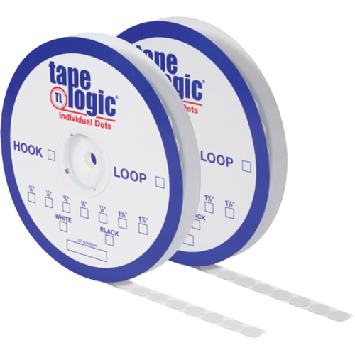 Tape Logic HLT142 0.38 in. White Hook Individual Tape Dots - Pack of 1