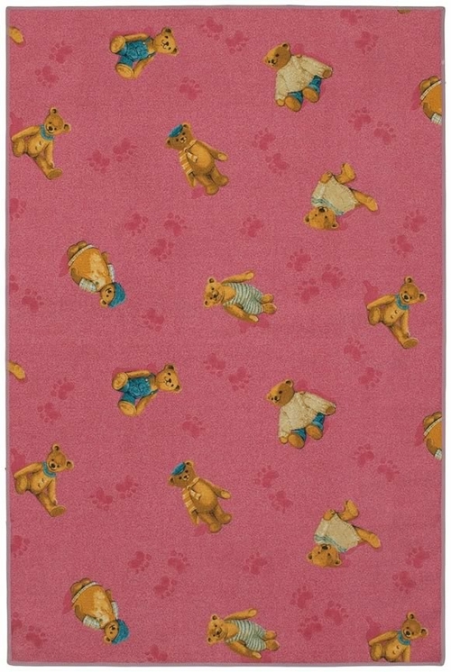 Custom Printed Rugs PLUSHY BEAR Plushy Bear Kids Corner Play Rug