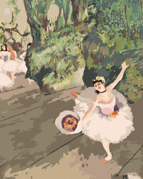 Paint by Numbers - DANCER WITH A BOUQUET OF FLOWERS (EDGAR DEGAS)