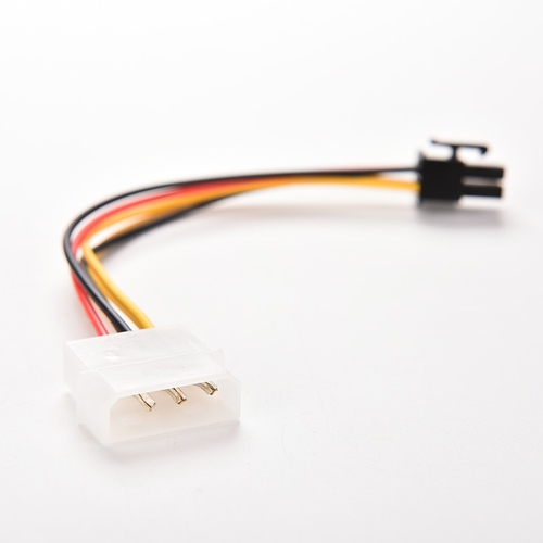 1Pcs 4 Pin Molex IDE To 6 Pin PCI E Graphic Card