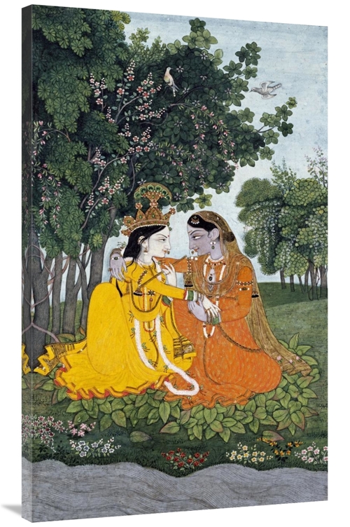 Global Gallery GCS-268179-44-142 44 in. Lovers in a Forest Art Print -
