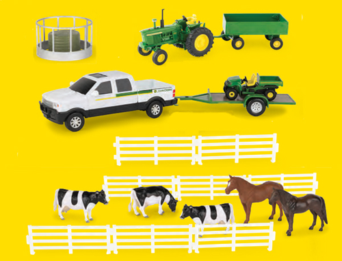 ERTL ERT46683 Big Farm Series John Deere Playset - 20 Piece, 3 Yea
