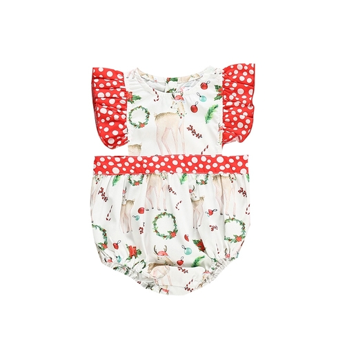 0 24M Infant Kids Boys Girls Xmas Bodysuits