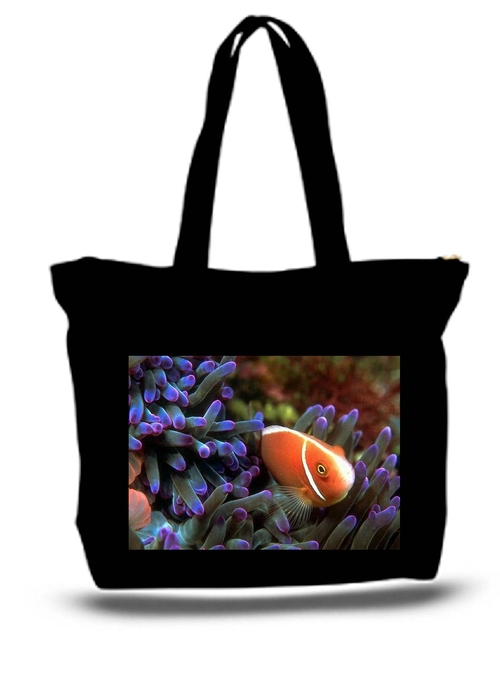 Coral Reef And Fish Large Tote Grocery & Stuff Bag