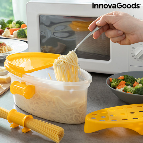 4-in-1 Microwave Pasta Cooker with Accessories and Recipes Pastrainest