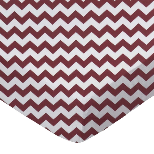 SheetWorld Fitted Bassinet Sheet - 100% Cotton Woven - Burgundy