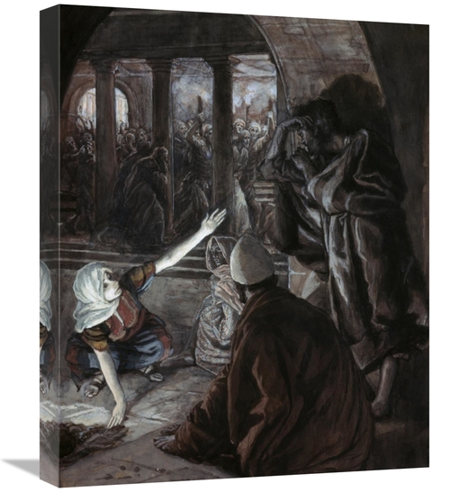 Global Gallery GCS-280404-22-142 22 in. Lord Looked Upon Peter Art Pri