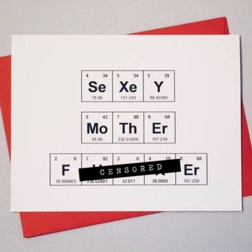 Sexy Motherfucker Sentimental Elements Card