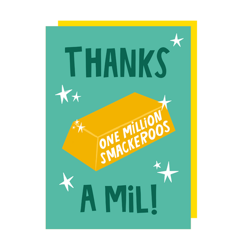 Thanks a Milion Thank You Card (Pack of 6)