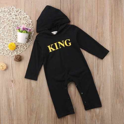 Newborn Kids Rompers Baby Boy King Infant Romper