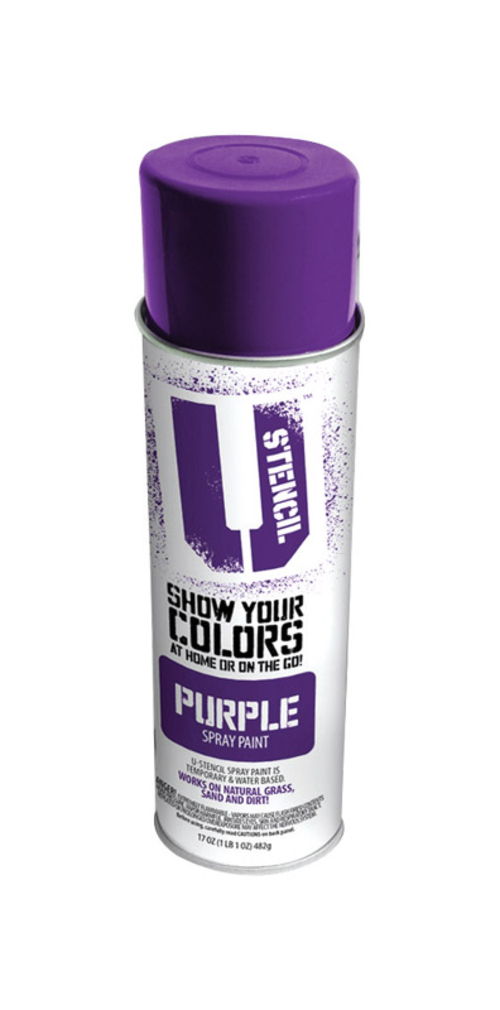 U-Stencil 1682111 17 oz Matte Spray Paint, Purple - Pack of 6