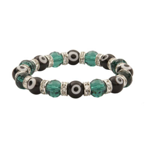 Alexander Kalifano BLUE-BEE-07 Evil Eye Gorgeous Glass Bracelets - Eme