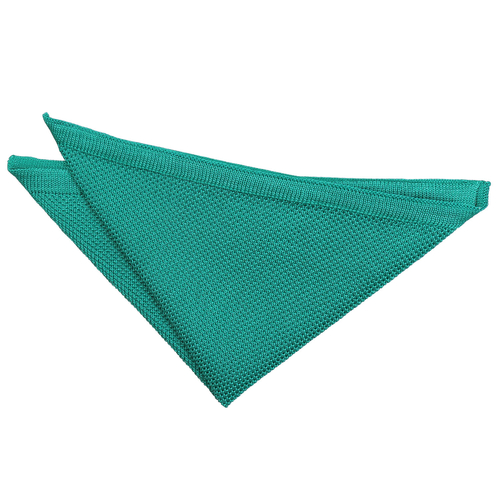 Plain Knitted Handkerchief - Teal