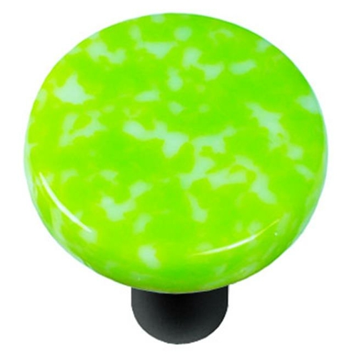 Hot Knobs HK8052-KRB Granite Spring Green & White Round Glass Cabinet 