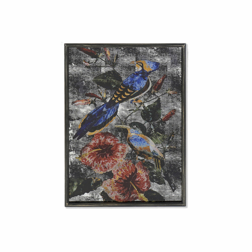 Painting DKD Home Decor Bird Oriental (55 x 2,5 x 81 cm)