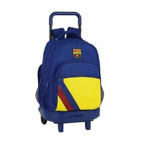 School Rucksack with Wheels Compact F.C. Barcelona 612025918 Blue (33