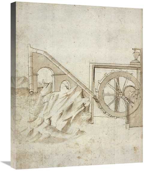 Global Gallery GCS-455010-2228-142 22 x 28 in. Folio 13 - Mill Powered