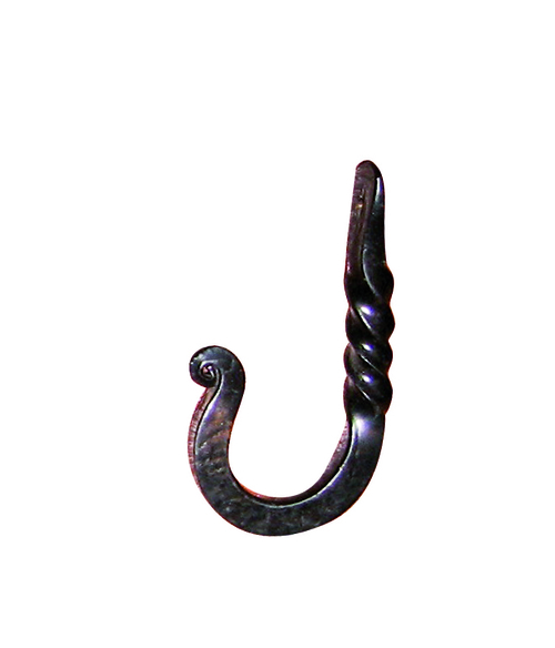 Artesano Iron Works AIW-HOT-1 2.50 in. Twisted Hook, Black