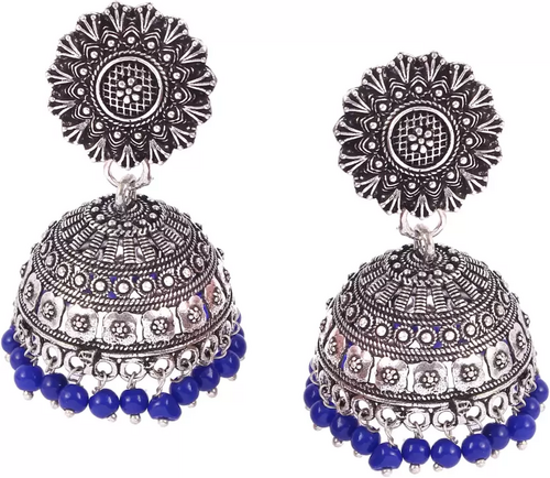 Oxidised Silver Plated Party wear casual festive wear jhumka jhumki