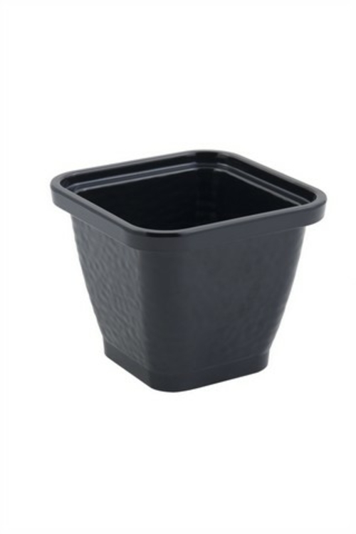 Bon Chef 53306BLACK 5.25 x 5.25 x 5 in. Dynasty Square Bowl, Black