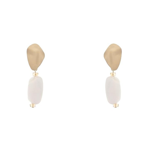 Dainty Ivory Dangle Earring ystal Drops & Danglers White for women