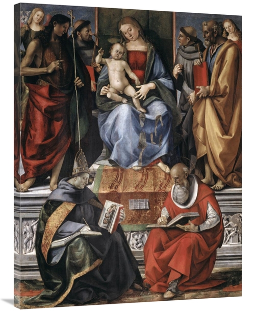 Global Gallery GCS-280062-40-142 40 in. Madonna with Child Among Saint