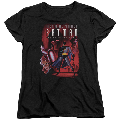 Trevco BM2800-WT-1 Batman & Phantasm Cover Short Sleeve Cotton Womens 