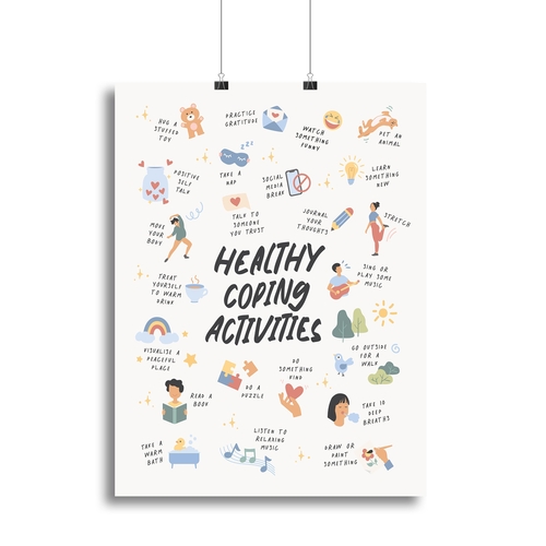Coping Activities Canvas Print or Poster